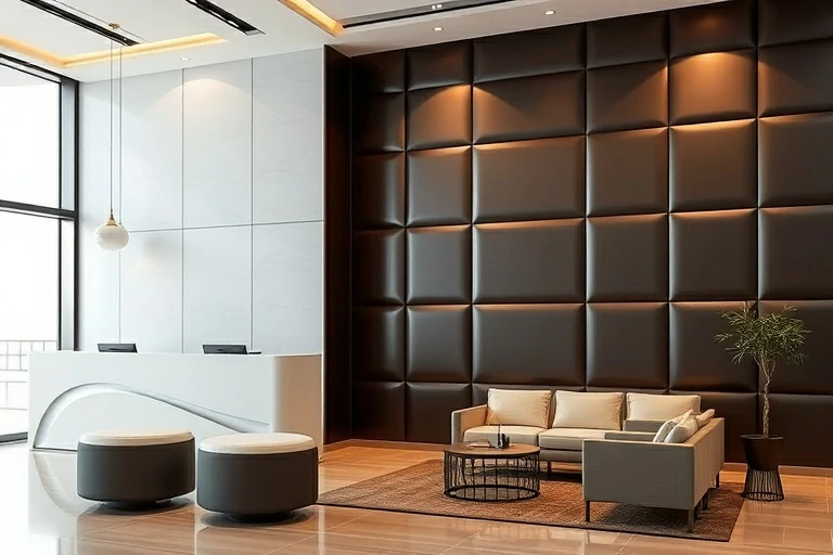 Premium leather sofa and furniture showcasing Wandao Materials in real application