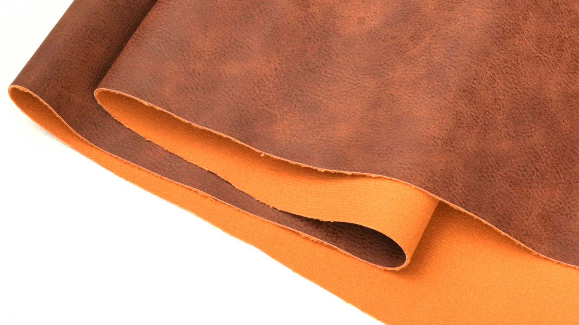PU leather thickness and structure display
